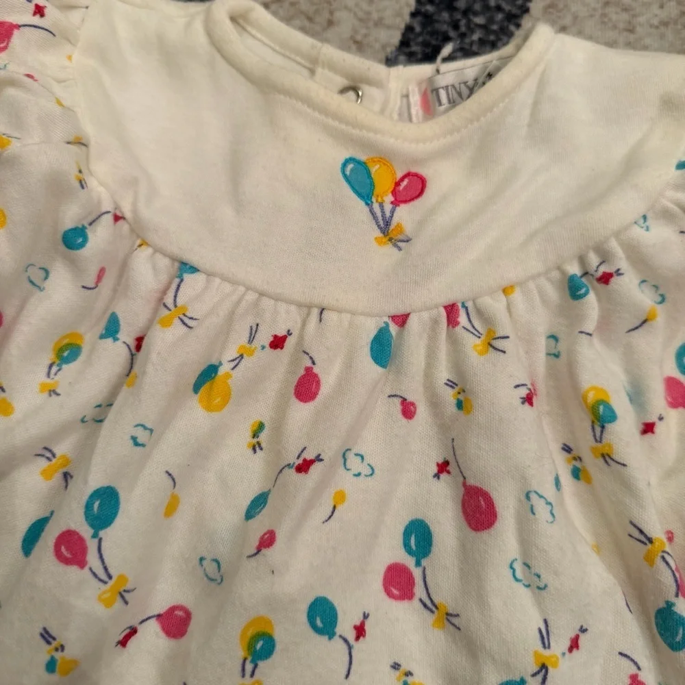 Tiny Town Togs Vintage 9M Little Girl's Bubble EUC